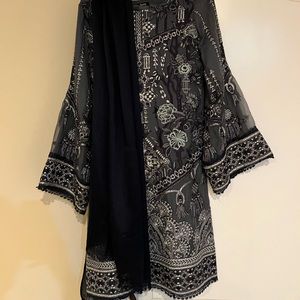 Blue/gray Pakistani Salwar khameez size XS. Authentic from Jazmin brand